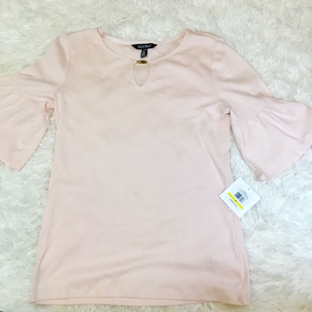 🆕 Ellen Tracy Pink 3/4 bell sleeved Tunic -Medium